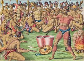 Satoutiona bereitet sich auf die Schlacht vor, aus 